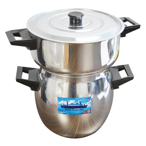 [COUSCT6] Couscous pot 6L TITANIC