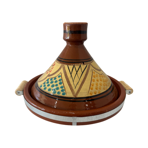 [TTCDM35] Tajine TAYEB 35 cm - Conical Muli-Colors with metal