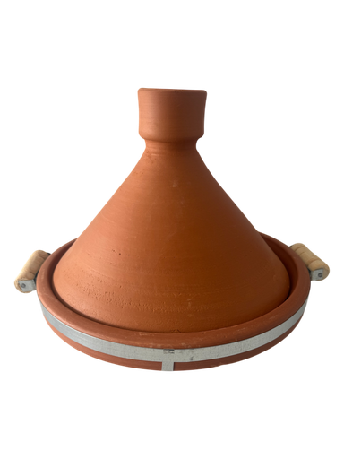 [TTCNM30] Tajine TAYEB 30cm - Conique Nature avec métal
