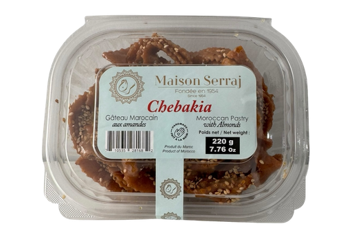 [GMMSCH220gx12] MAISON SERRAJ - Moroccan Pastry CHEBAKIA 220g