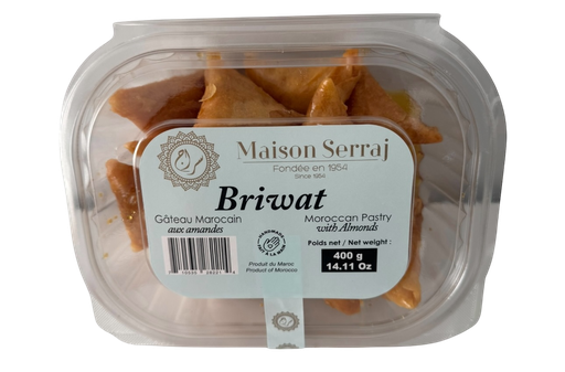 [GMMSBR400gx8] MAISON SERRAJ - Gâteaux Marocains BRIWAT 400g