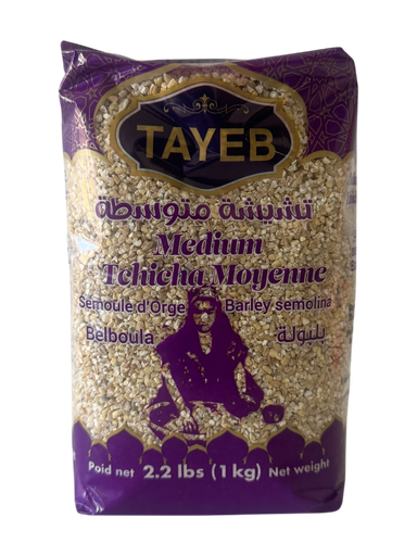 [TTSOM1KG] TAYEB TCHICHA Semoule d'orge Moyen 1kg x 10