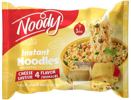 [NINSFR7Gg] Pack Nouilles Instantanées NOODY Saveur Fromage
