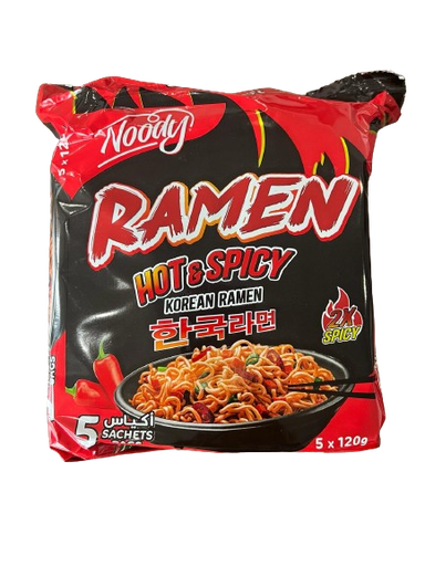 [NINRHS120G] Pack Ramen Noodles Hot & Spicy NOODY