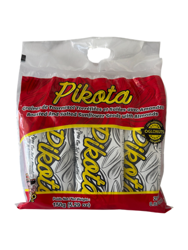 [PPPK25GX6] PIKOTA Graines Tournesol avec amandes PACK 150gx 12