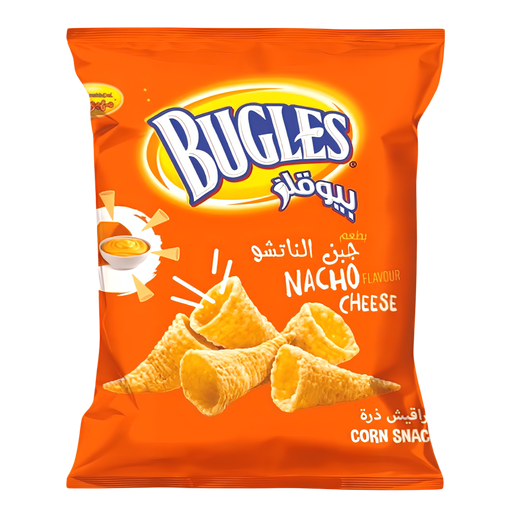 [MHCBGFR120G] MAHBOUL BUGLES CHEESE Corn Snacks 120g x 10