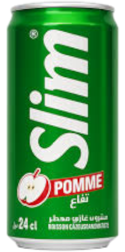 [BGSP24CL] Soft drink SLIM APPLE Cans 24CL x 6