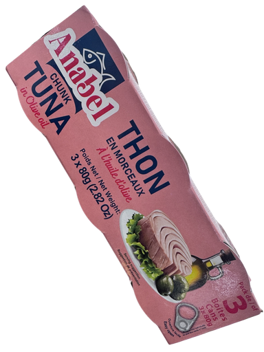 [ANTHHO80GX3] ANABEL Tuna in Olive Oil (Pack 3)