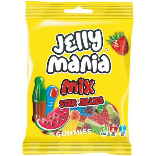 [JKST100g] JAKE - Jelly Mania STAR / Gum HALAL 100G x 18